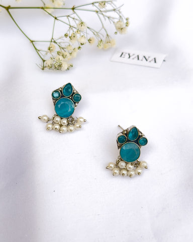 Riana Studs Aqua