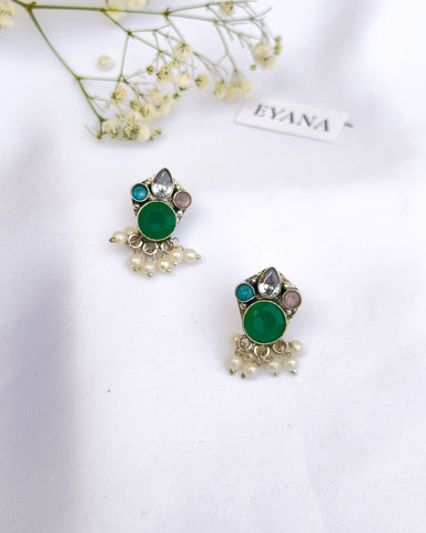 Riana Studs Multi Colour