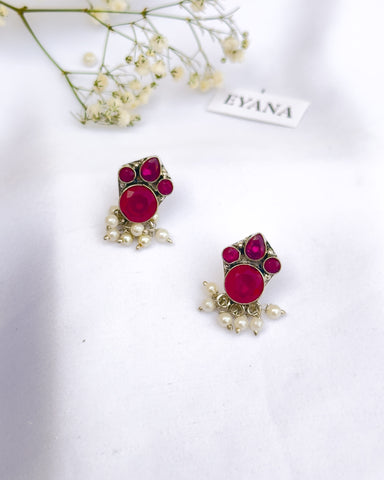 Riana Studs Red