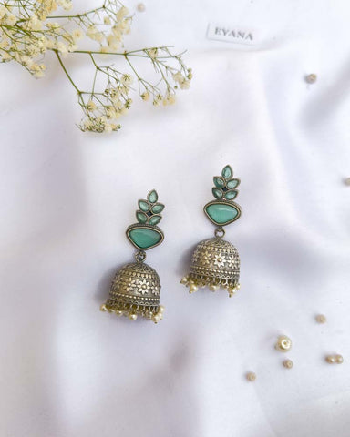 Xiana Jhumka Sea Green