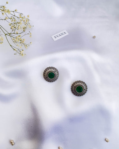 Biana Studs Green