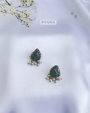 Qiana Studs Green