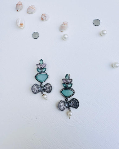 Rivana Earrings Aqua