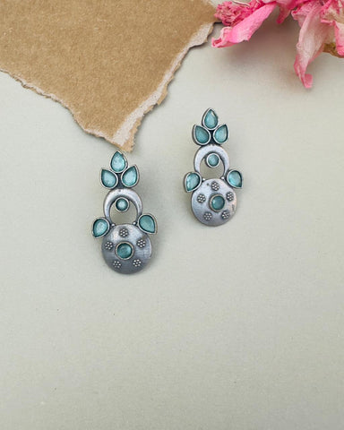 Salee Earrings  Aqua