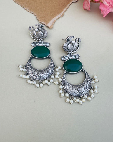 Ciana Earrings Green