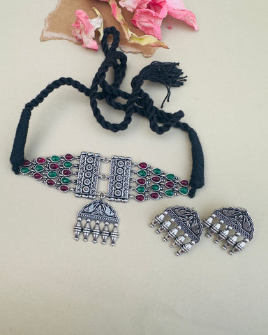 Fishaan Choker Set R&G