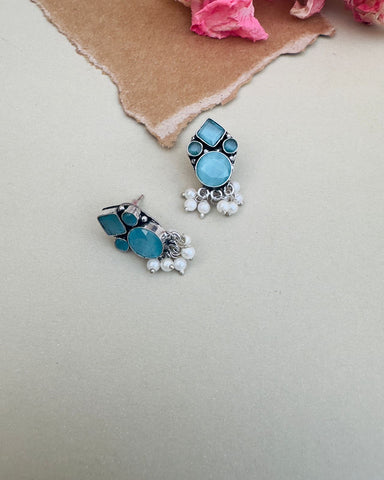 Siana Studs Aqua