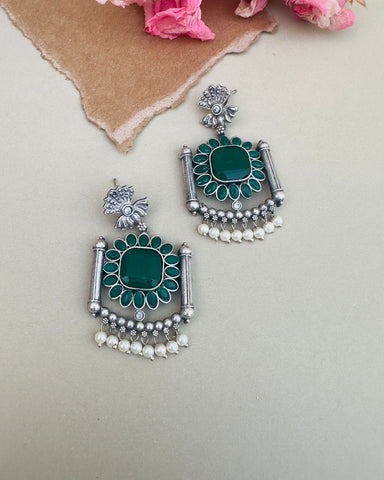 Diana Earrings Green