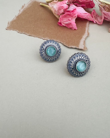 Biana Studs Aqua