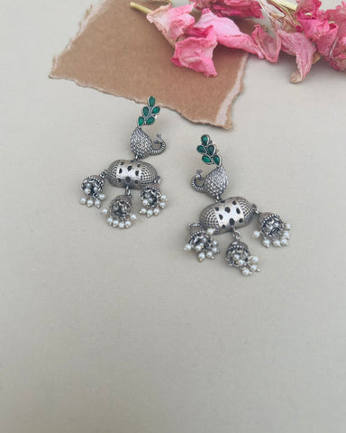 Fiana Earrings Green